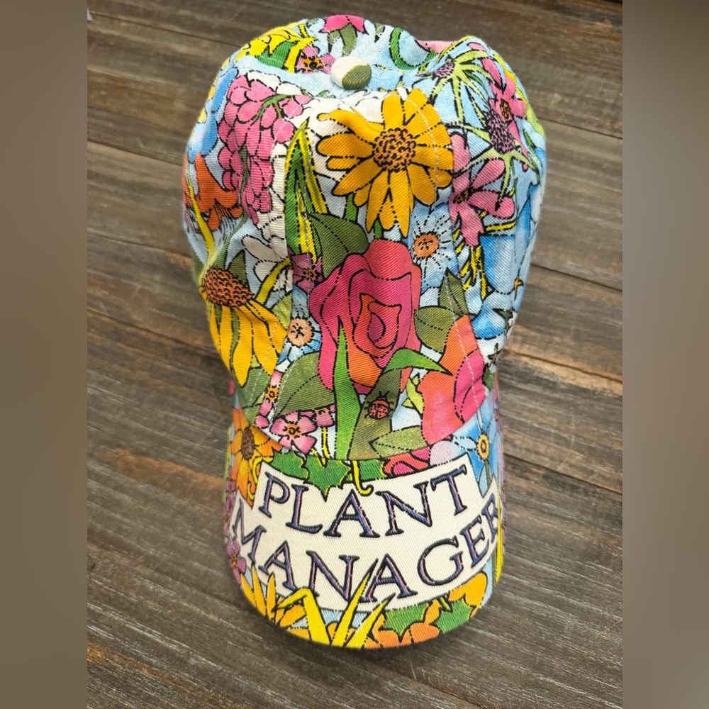 Samual Byrd Plant Manager Vintage Multicolor Floral Garden Hat Cap